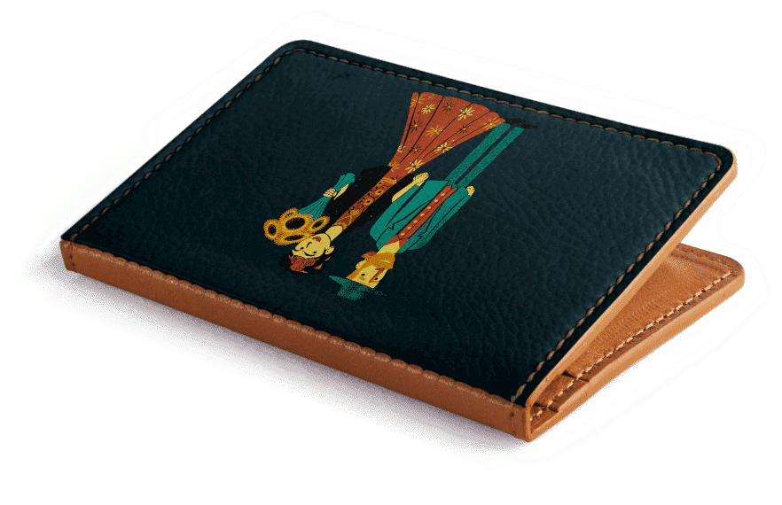 Dailyobjects Love Is Art Frida Kahlo And Van Gogh Card - Leather (900x900), Png Download