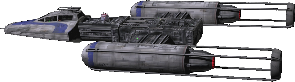 Rebel Fighter Spotlight - Star Wars Y Wing Png (1024x768), Png Download