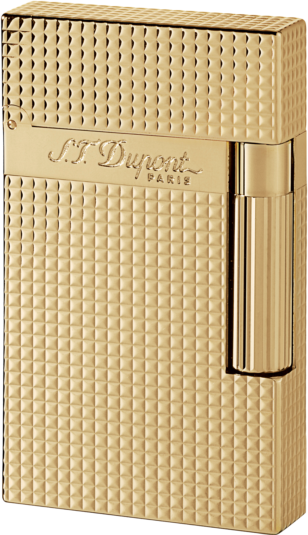 Tap To Expand - S.t. Dupont Diamond Head Yellow Gold Plated Ligne 2 (2363x2362), Png Download