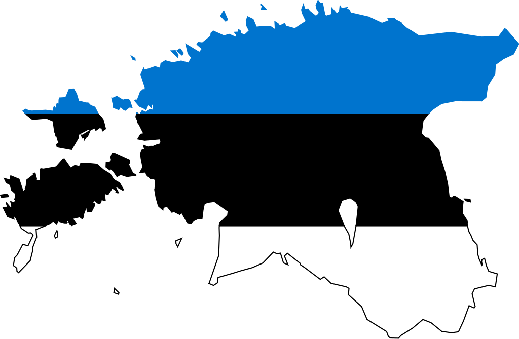 Estonia In World Map - Estonia Flag And Map (1024x669), Png Download