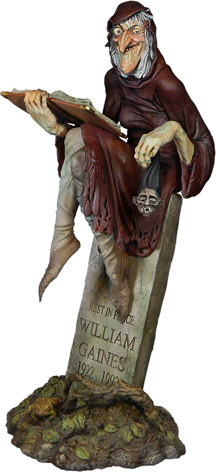 Ec Comics -the Old Witch Ghoulunatics 13” Maquette - Ghoulunatics - The Old Witch Macquette (428x932), Png Download