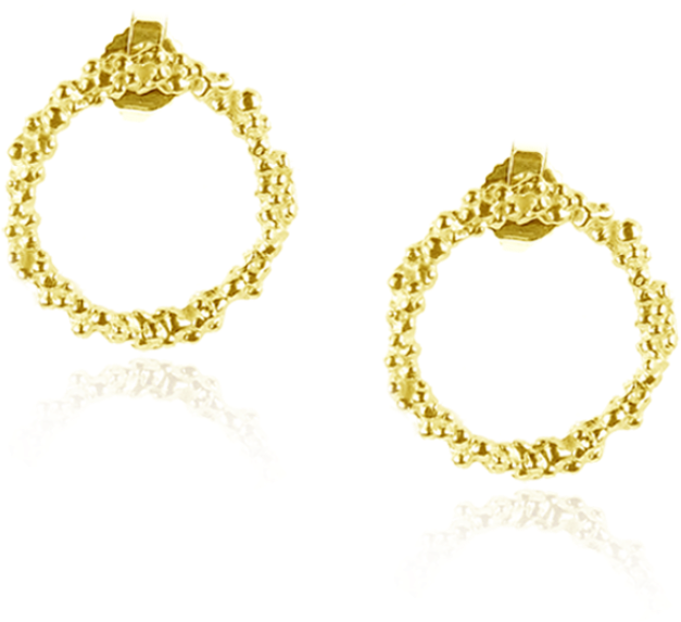 Vermeil Circle Studs - Circle (870x1110), Png Download