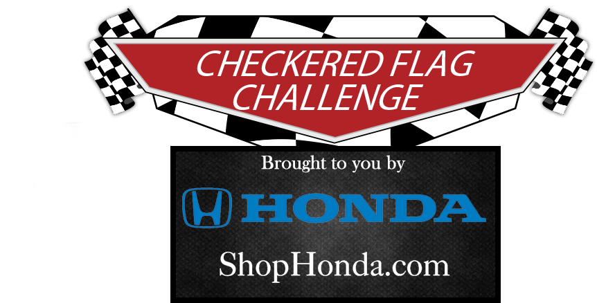 Play The Checkered Flag Challenge - Yellow Race Car With Checkered Flag Note Cards (pk (1000x460), Png Download