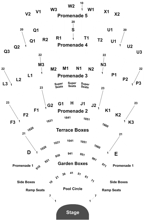 Hollywood Bowl Row 14 (525x760), Png Download