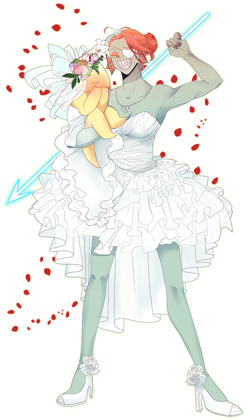 Hoi Alphys And Undyne, Frisk, Best Waifu, Cute Comics, - Illustration (902x1565), Png Download