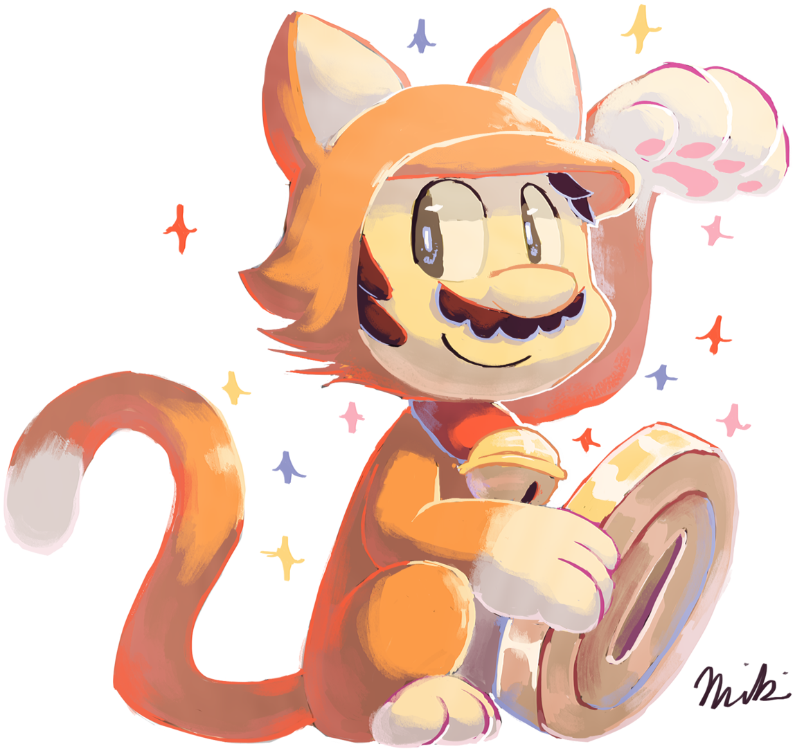 Formerly A Energetic Cat, But A Cool Warrior (first - Cat Mario Fan Art (1600x1280), Png Download