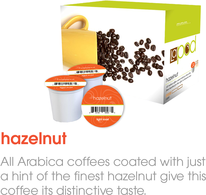Podpack Singlecup Hazelnut (1109x1066), Png Download
