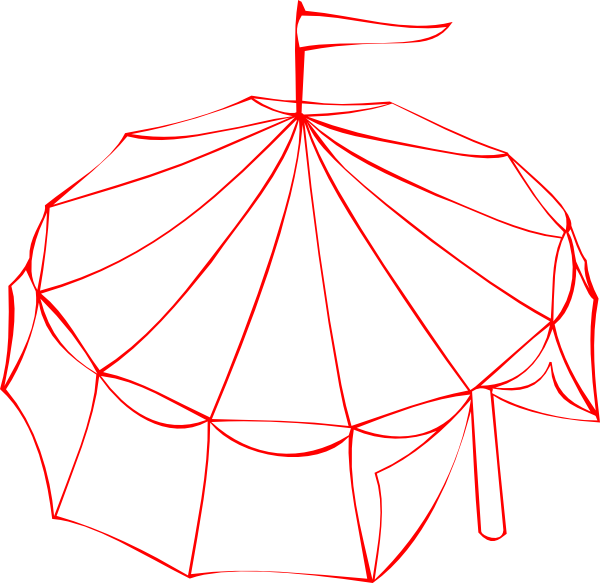 Circus Tent Clip Art (600x583), Png Download