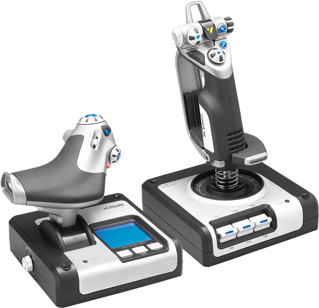 Learn More - Logitech G Saitek X52 Flight Control System (1410x1345), Png Download