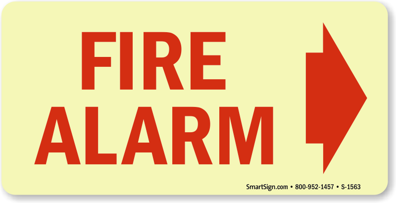Fire Alarm - Do Not Block Fire Door (800x410), Png Download