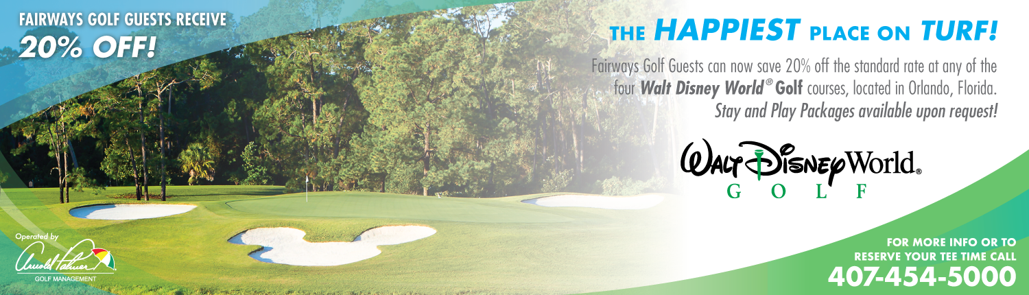 Walt Disney World Golf - Walt Disney World (1500x430), Png Download