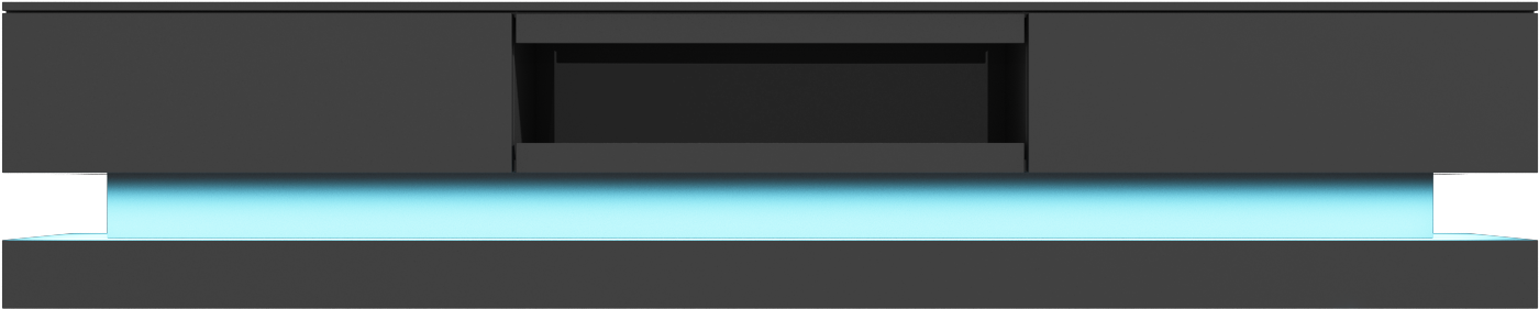 Evoque Dark Grey High Gloss Tv Unit With Lower Led - Evoque (1500x1500), Png Download