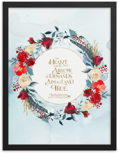 The Heart Is An Arrow Six Of Crows Quote Art Print (600x600), Png Download