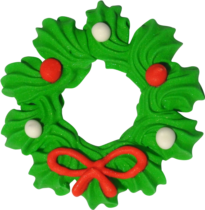 2" Christmas Wreaths (600x600), Png Download