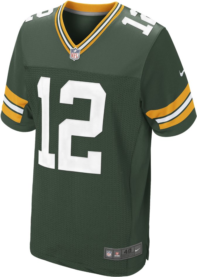 Nike Nfl Green Bay Packers Men's Football Home Elite - Packers Elite Jersey (1000x1000), Png Download