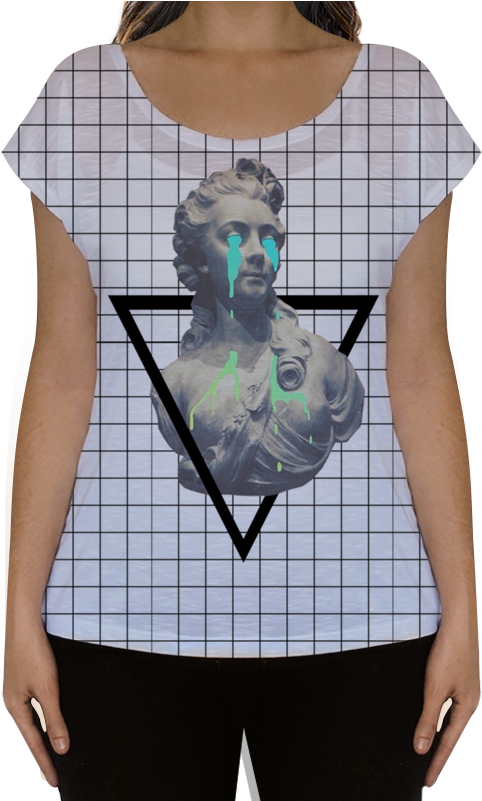 Camiseta Fullprint Cries In Seapunk Language De Fernanda - Camiseta Nossa Senhora De Nazaré (800x800), Png Download