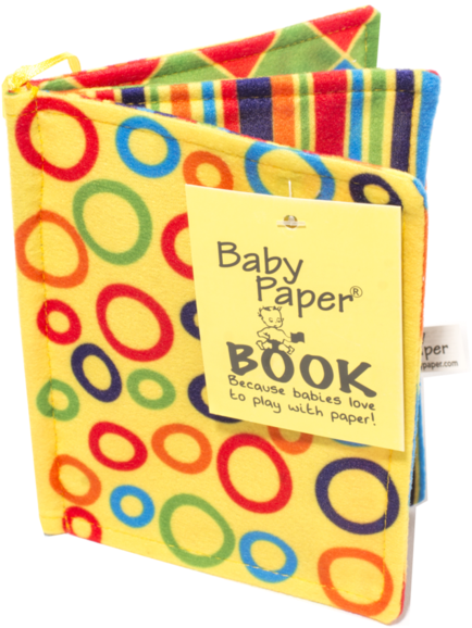 Baby Paper Book - Baby Paper - Crinkly Baby Toy - Flower Print (600x736), Png Download