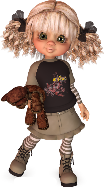 Poser/cookies Tubes Bratz, Anime Dolls, Cute Little - Doll (440x800), Png Download