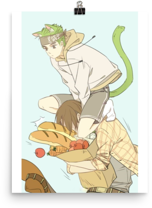 Genji And Mcree - Cartoon (1000x1000), Png Download