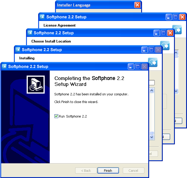 Softphone Application Installation Wizard - Installation (641x613), Png Download