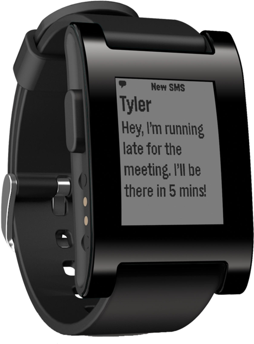 Pebble Smartwatch (800x799), Png Download