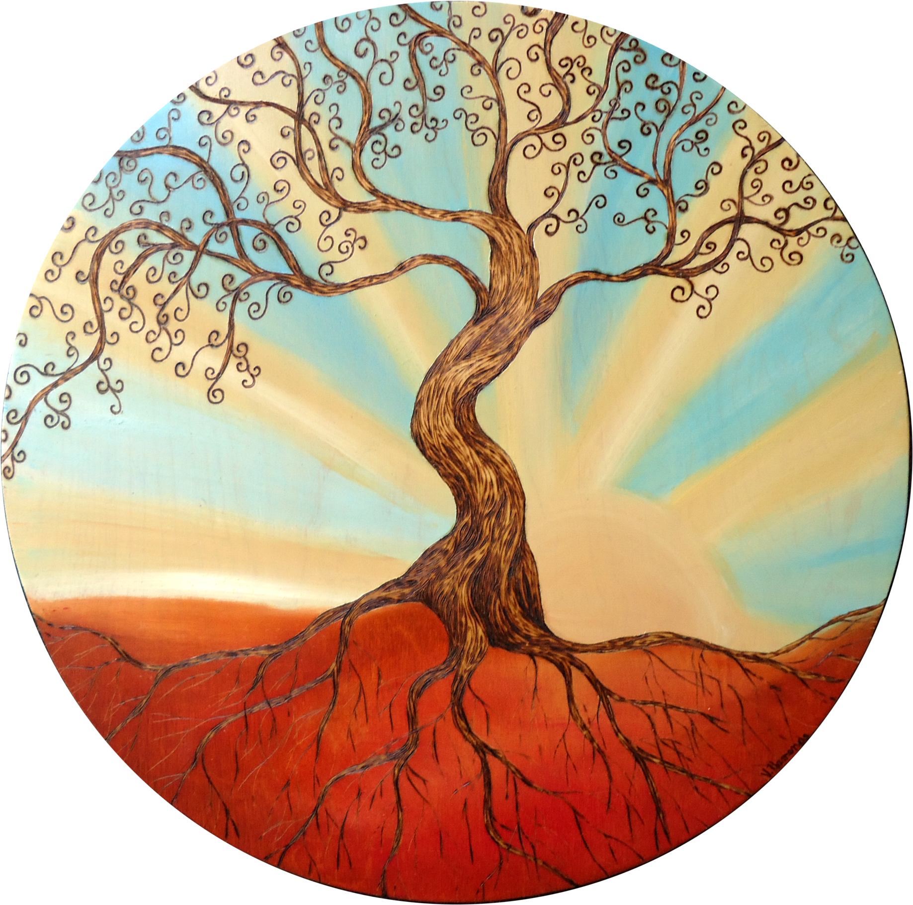 The Rising Sun - Oak (2048x1985), Png Download