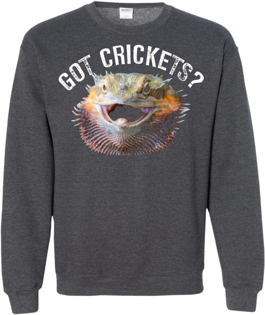 Bearded Dragon Tee Funny Bearded Dragon, Got Crickets - Bearded Dragon Lizard Flaring Beard Choker Pendant (1024x1024), Png Download