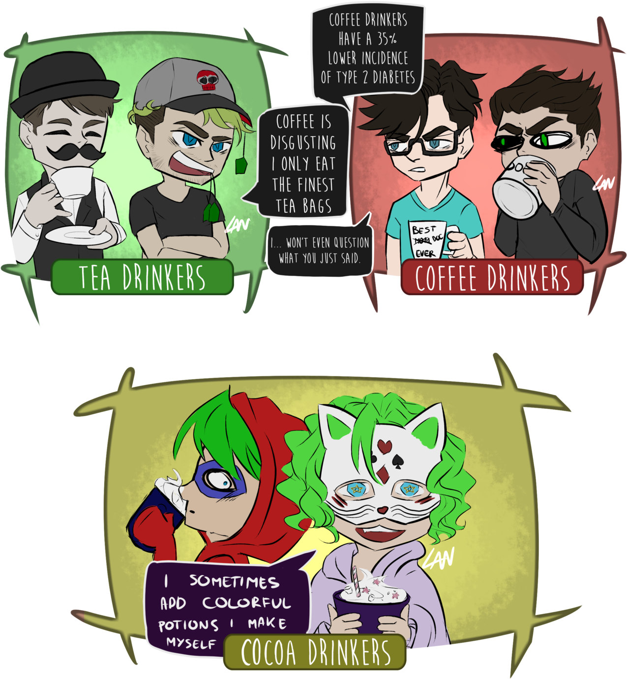 “tea Vs Coffee - Coffee Drinkers Vs Tea Drinker (1280x1440), Png Download