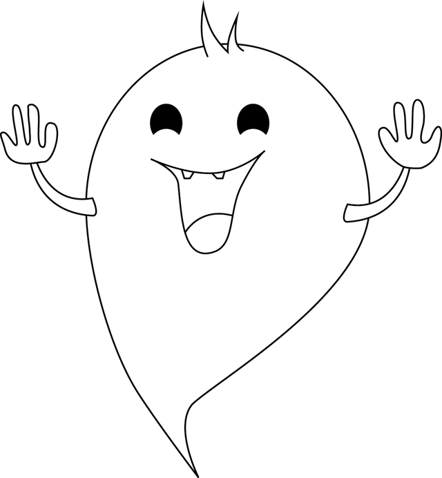 Ghost Digital Stamp - Xyy Syndrome (640x692), Png Download