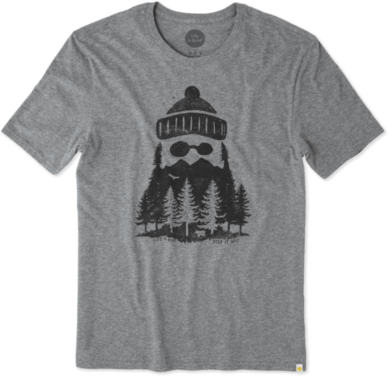 Life Is Good. U Jake's: Outdoor Beard - Cloud White (570x570), Png Download