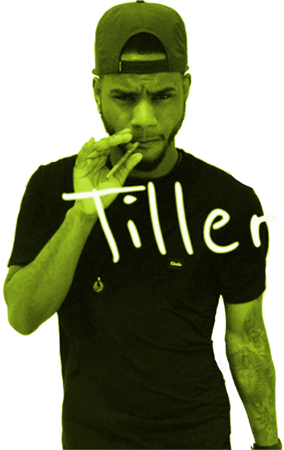 Bryson Tiller Ladies T-shi - Bryson Tiller Phone Background (1600x1455), Png Download