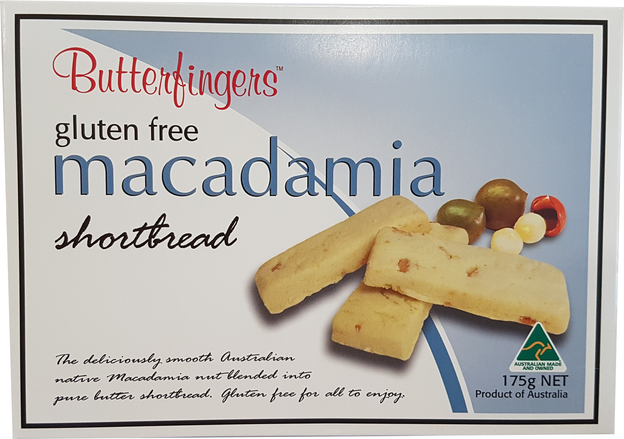 Butterfingers Gluten Free Shortbread Macadamia 175g (4032x3024), Png Download
