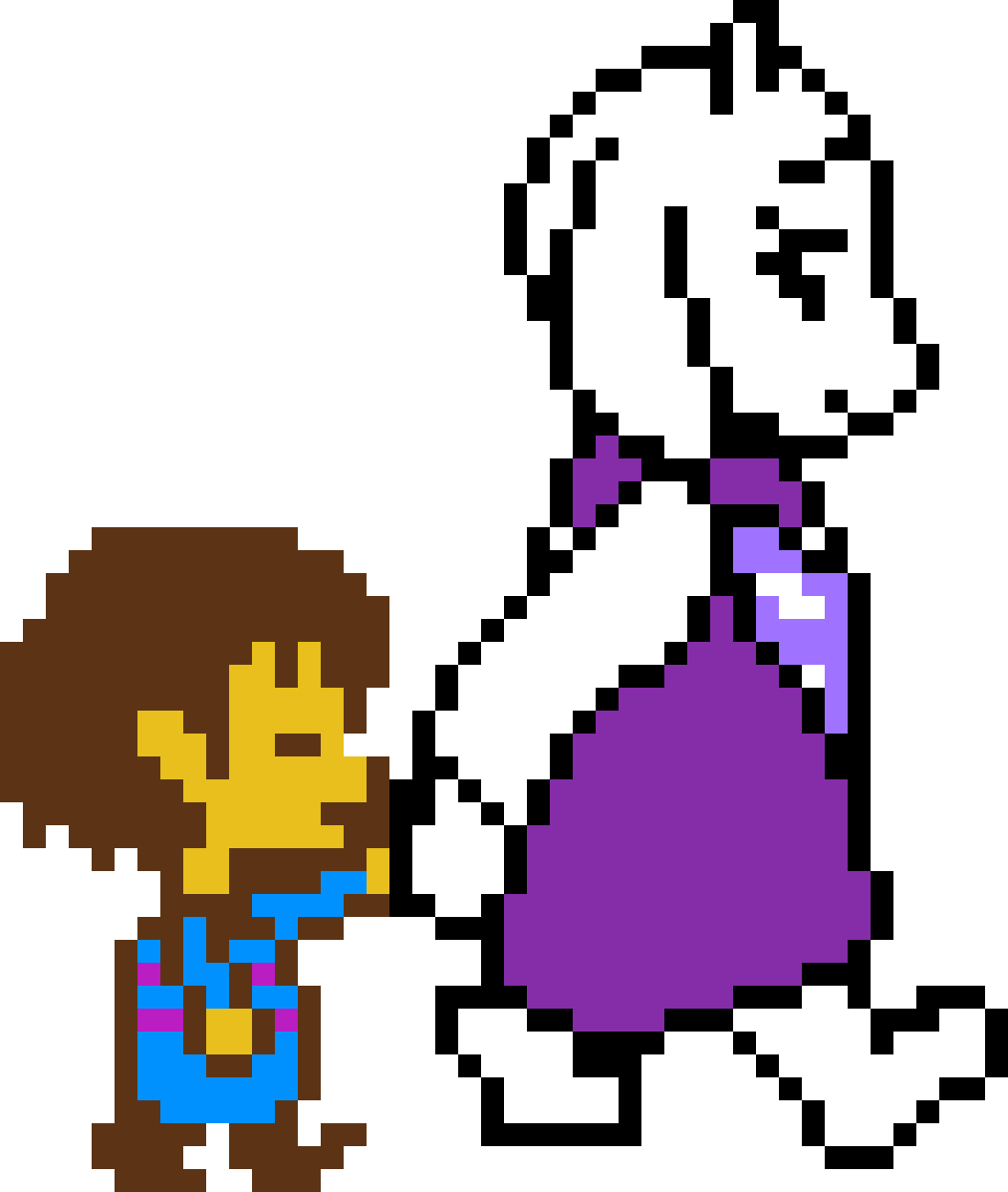 Toriel Holding Frisk´s Hand - Toriel Frisk Pixel Art (1012x1196), Png Download