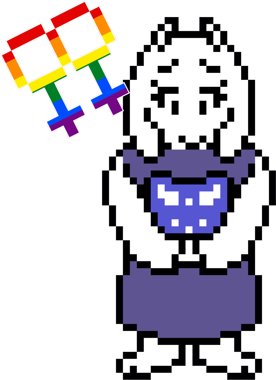 Toriel From Undertale, Is A Lesbian - Toriel Sprite (1280x1293), Png Download