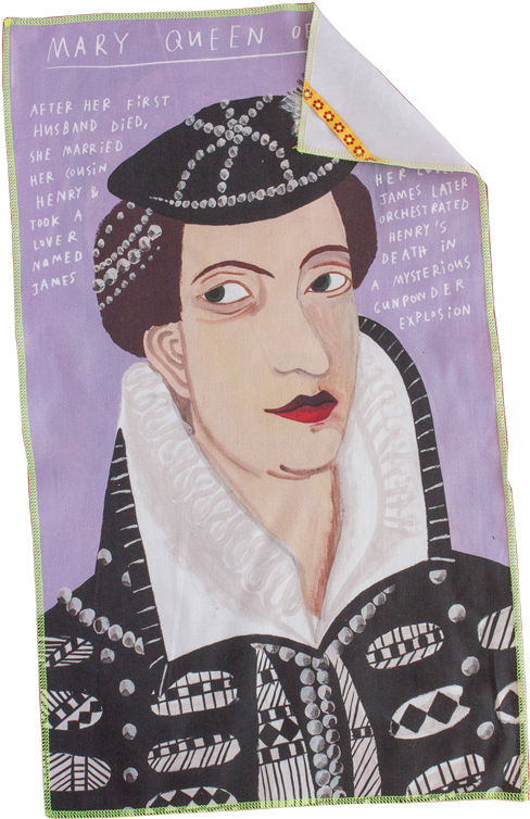 Mary Queen Of Scots Tea Towel (667x1000), Png Download