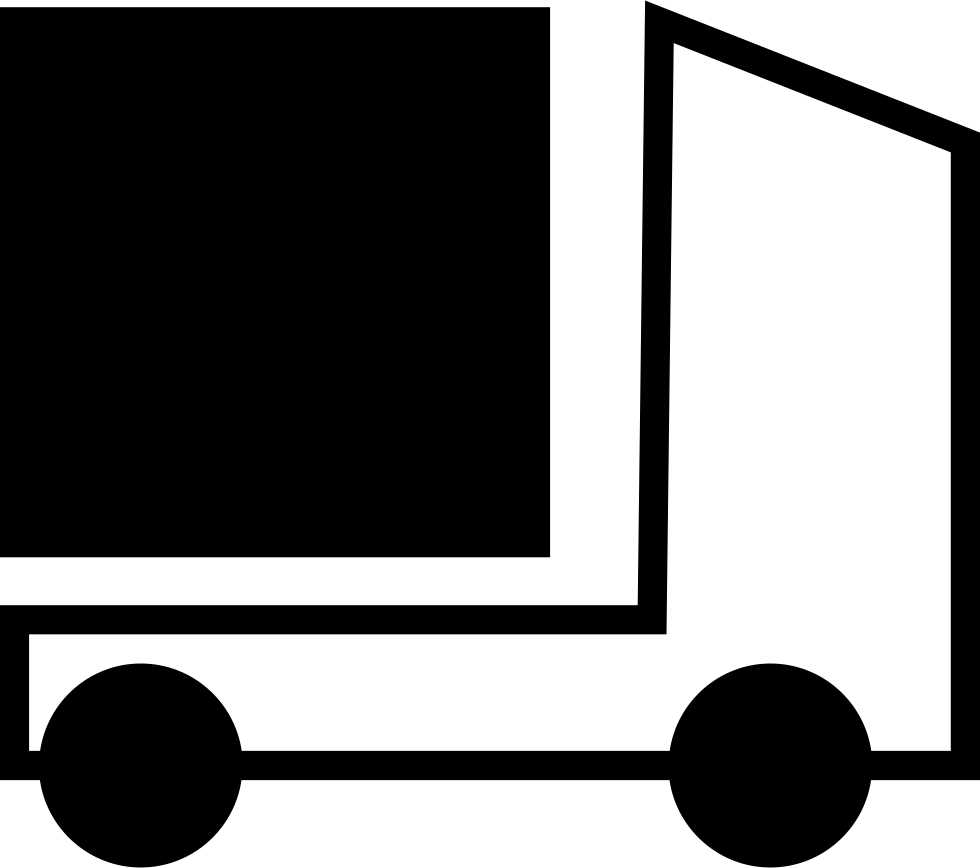 Rectangular Delivery Truck - Truck (980x868), Png Download