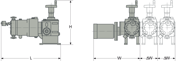 Assembly Dimensions Lewa Ecoflow - Diagram (800x600), Png Download