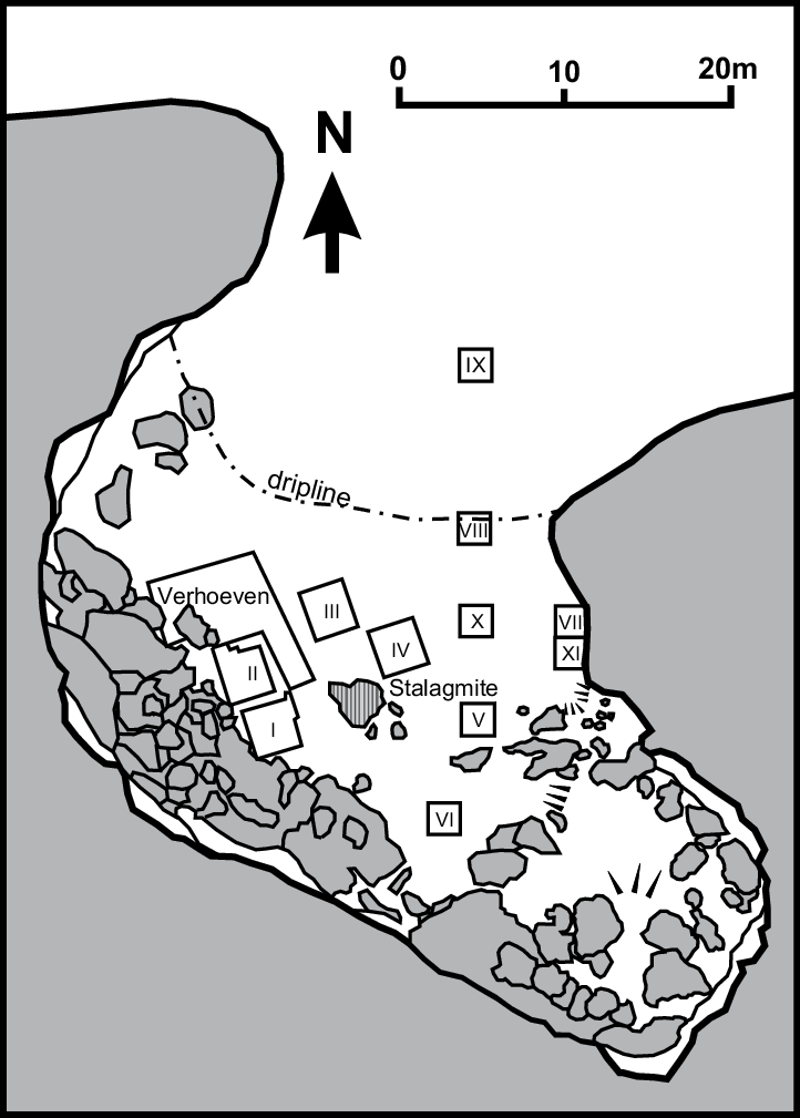 Horizontal Plan Of The Excavations Carried Out In Liang - Illustration (722x1009), Png Download