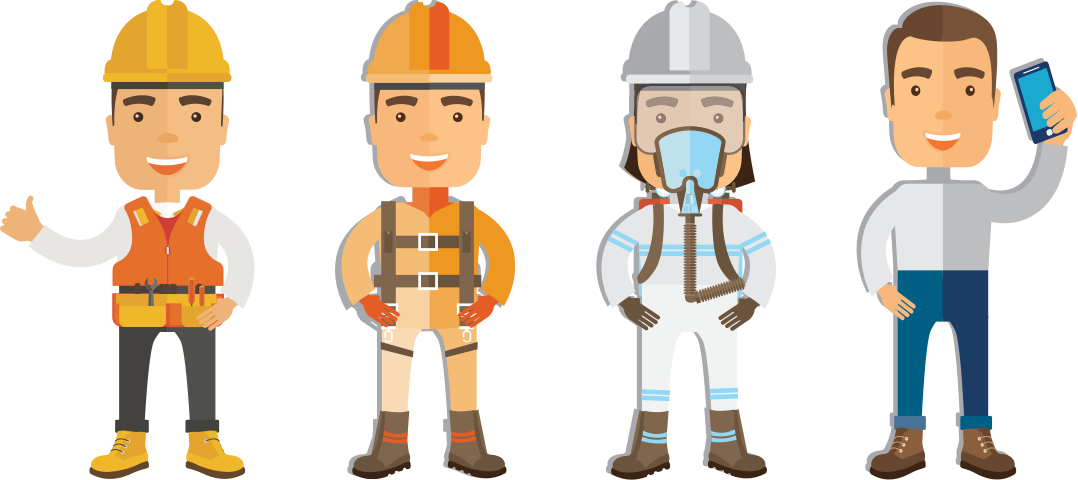 Delmar Safety Characters - House (1078x480), Png Download