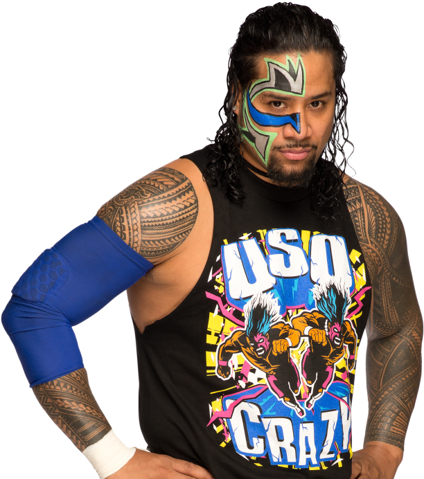 Jimmy Uso ❤ Liked On Polyvore Featuring Superstars - Wwe Jey Uso Profile (1000x707), Png Download