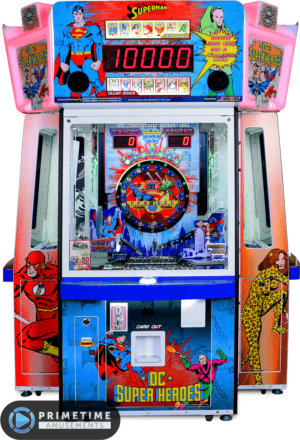 Dc Superheroes Token And Card Pusher - Andamiro Dc Superhero (1210x1650), Png Download