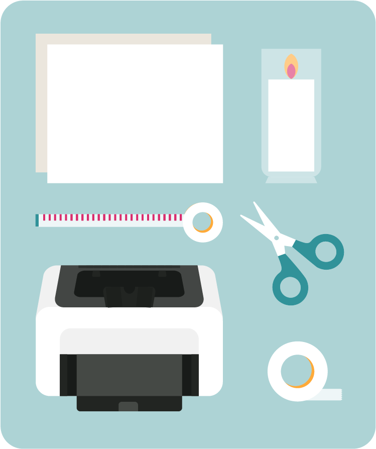 Measure The Height And Circumference Of The Candle - Illustration (864x1014), Png Download
