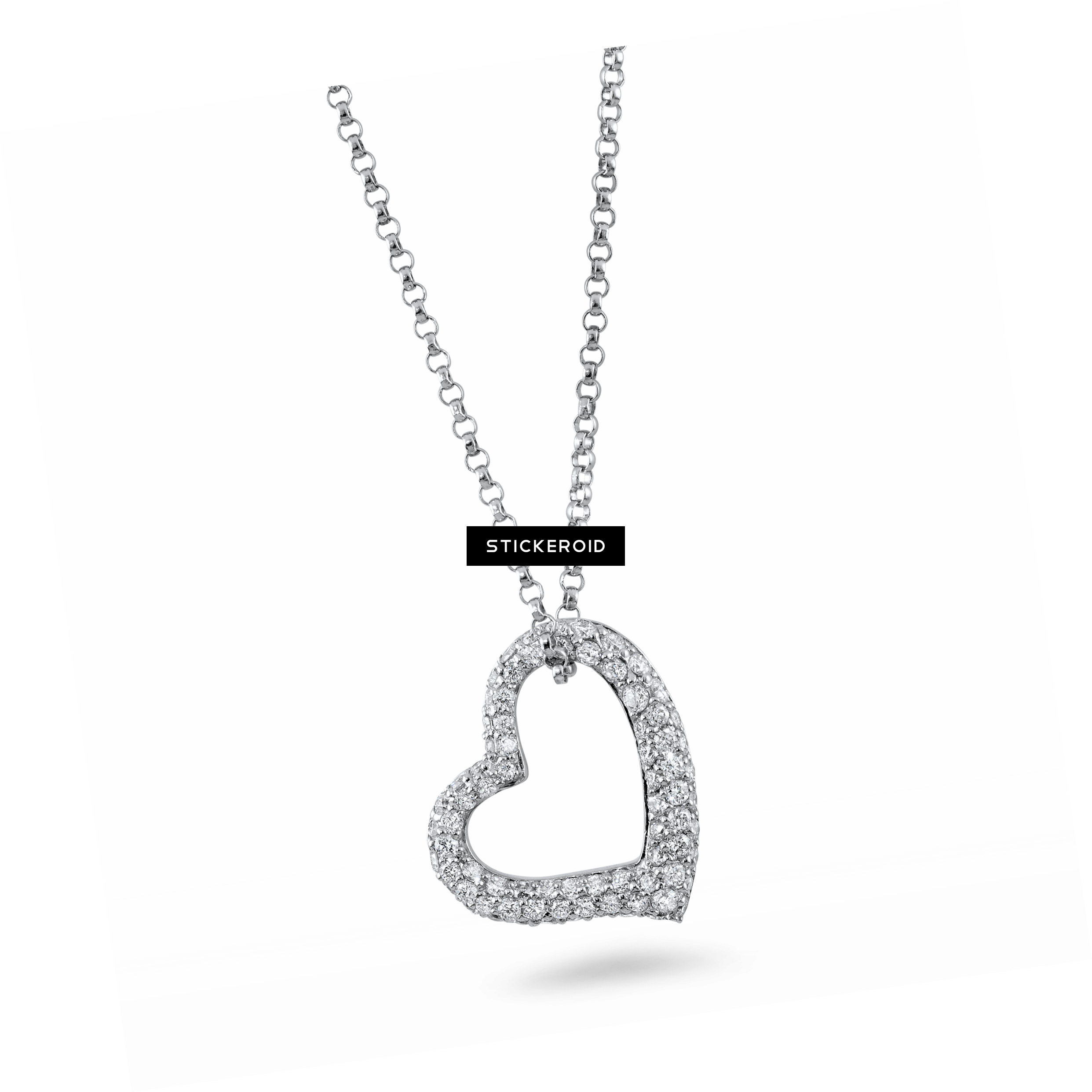 Diamond Necklace Accessories - Locket (2483x2484), Png Download