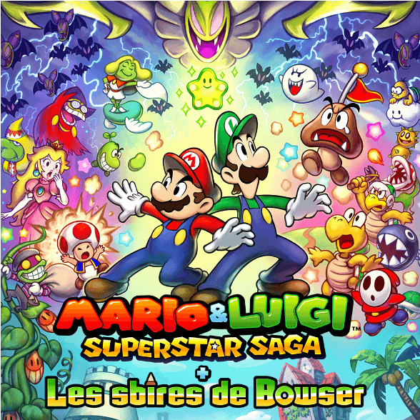 Nintendo Games Mario & Luigi - Mario I Luigi Superstar Saga (786x587), Png Download