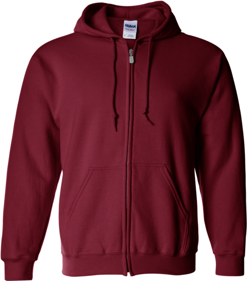 18600 Adult Heavy Blend™ Full-zip Hooded Sweatshirt - Gildan 18600 Navy (600x600), Png Download