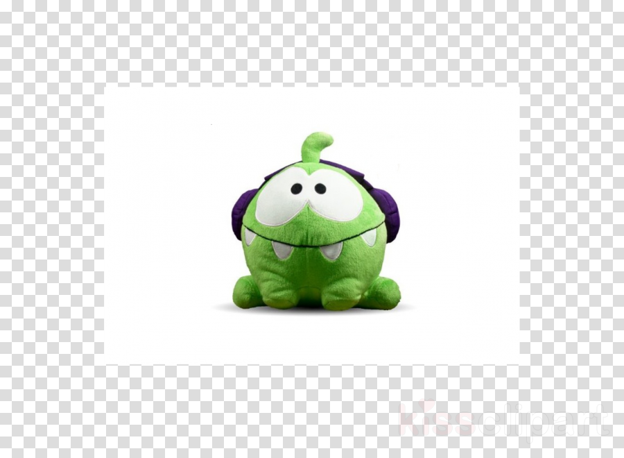 Stuffed Toy Clipart Stuffed Animals & Cuddly Toys Action - Round 5 Cut The Rope Dj Box Om Nom 8" Plush With Sound (900x660), Png Download