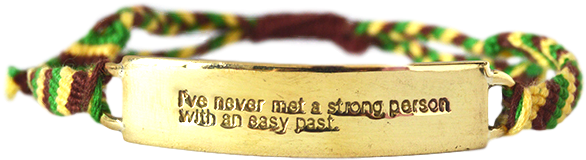 Fair Trade Woven Inspirational Quote Bracelet About - Bracelet (600x600), Png Download