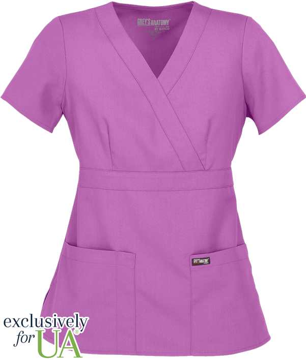 Ga4153 - Grey's Anatomy Scrubs French Blue (600x720), Png Download