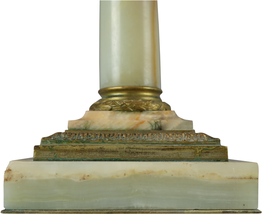 Onyx And Ormolu Corinthian Column Lamp - Column (1048x768), Png Download