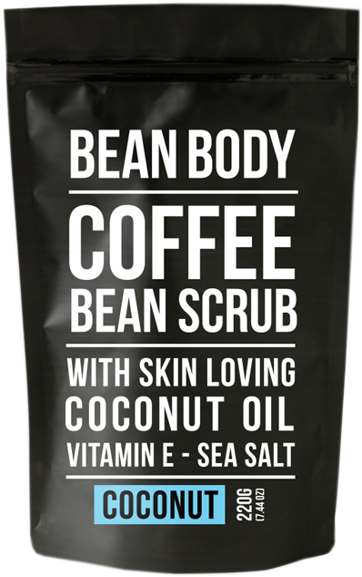 Bean Body Coconut Coffee Bean Scrub - Bean Body Coconut Natural Coffee Scrub 220g (724x724), Png Download